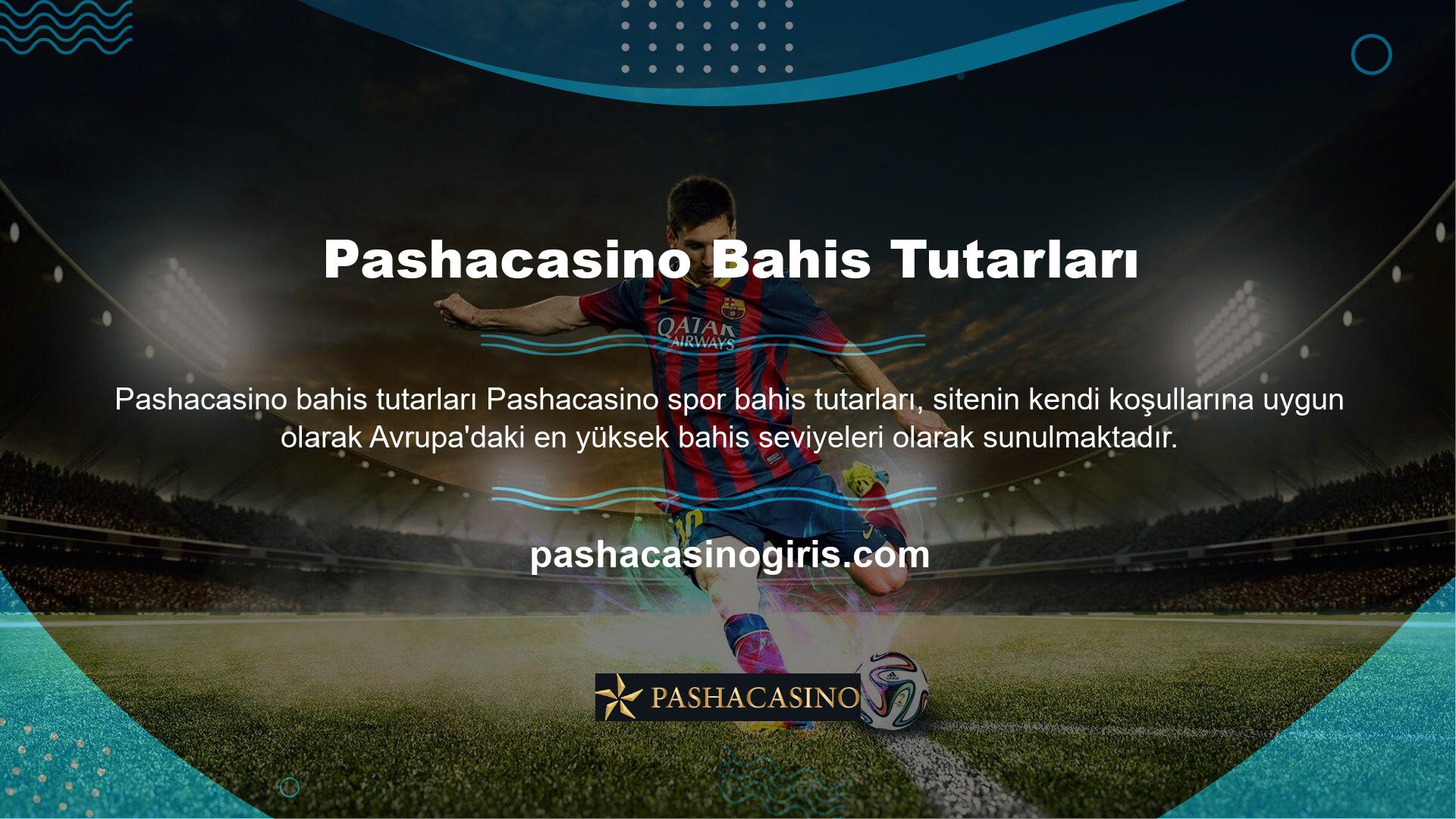 Bu anlayış sadece futbol oyunları veya basketbol oyunları için değil, aynı zamanda Pashacasino Sports Bahis bölümünde açıklanan farklı spor şubesi için de geçerlidir